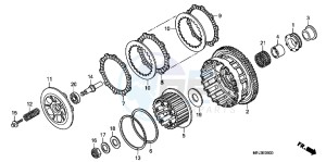 CBR600RRB drawing CLUTCH