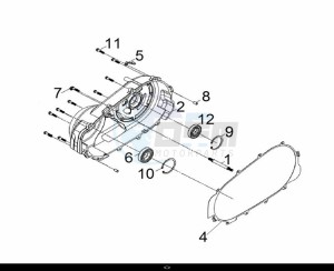 MAXSYM TL 500 (TL47W1-EU) (L9) drawing R. CRANK CASE COVER ASSY.