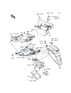 ER-6F_ABS EX650FDS XX (EU ME A(FRICA) drawing Rear Fender(s)