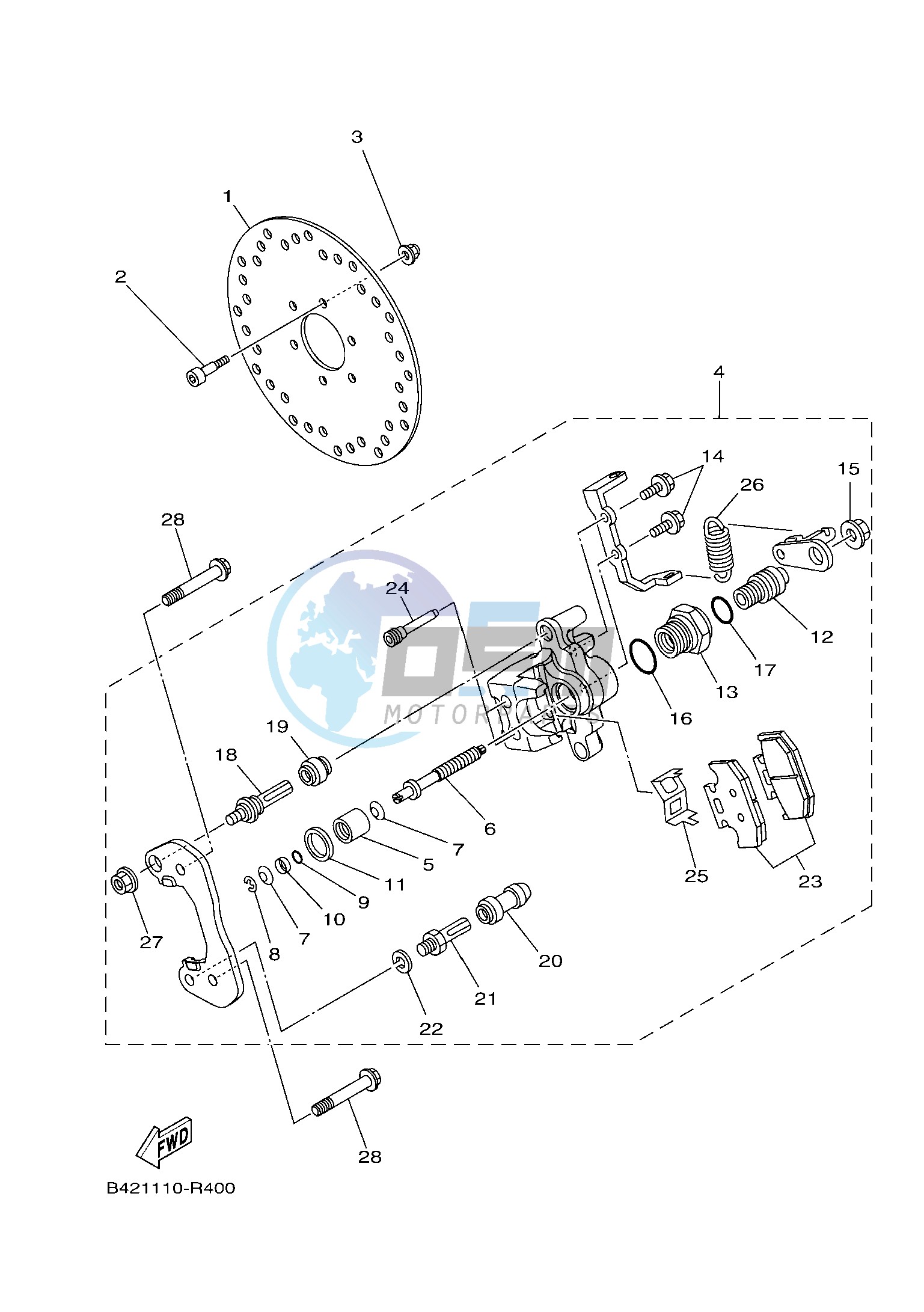 REAR BRAKE CALIPER 2