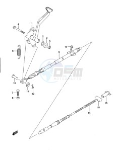 LT-A500X(Z) drawing REAR BRAKE