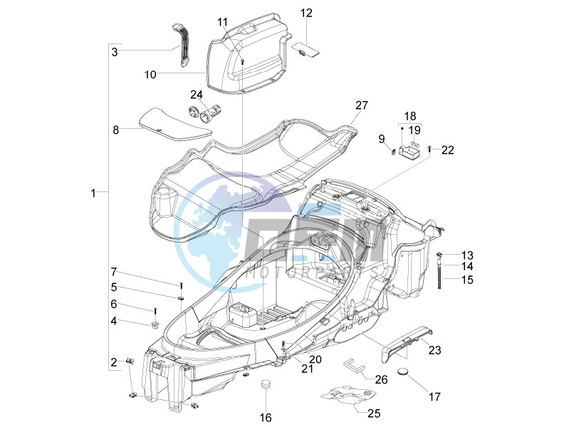 Helmet box - Undersaddle