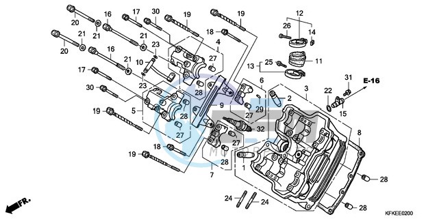 FRONT CYLINDER HEAD