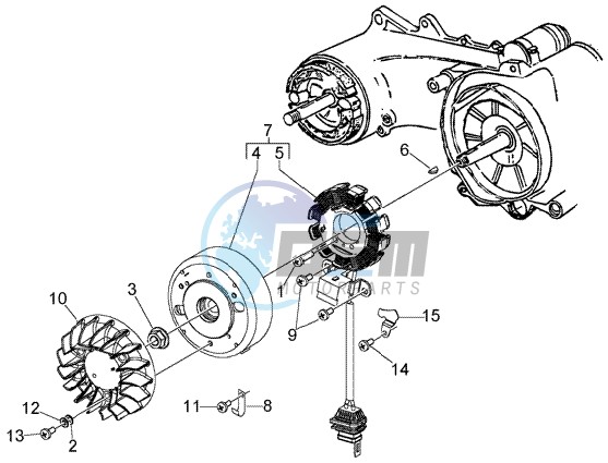 Flywheel magneto