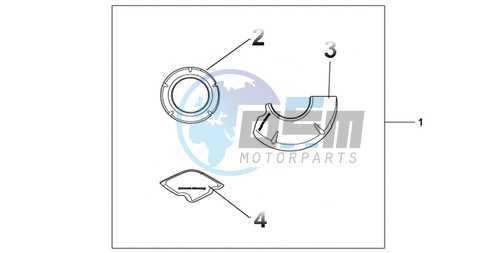 CARBON CRANKCASE COVER SET