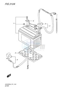 GSX-250 RA drawing BATTERY