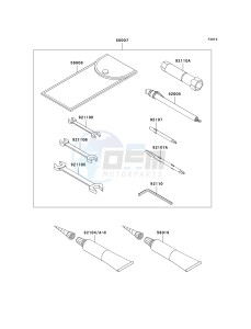 VN 1600 D [VULCAN 1600 NOMAD] (D6F-D8FA) D7FA drawing OWNERS TOOLS