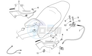 Breva 1200 drawing Saddle-Central bod