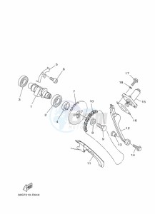 YBR125EGS YBR125G (43BM) drawing CAMSHAFT & CHAIN