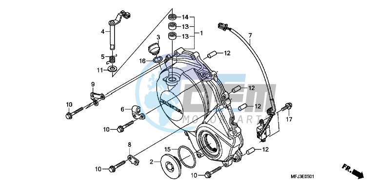 RIGHT CRANKCASE COVER (CBR600RR9,A,B/ RA9,A,B)