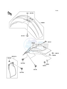 KX65 KX65A8F EU drawing Fenders