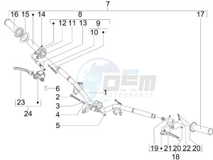 S 125 4T E3 drawing Handlebars - Master cil