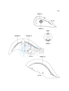 VN 800 C [VULCAN 800 DRIFTER] (C1 CAN ONLY-C2) [VULCAN 800 DRIFTER] drawing DECALS-- BEIGE- --- VN800-C1_C2- -