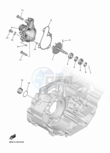 WR450F (BDBC) drawing WATER PUMP