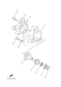 YFZ450R YFZ45YSXH (BW22) drawing WATER PUMP