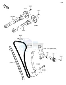 VERSYS 650 ABS KLE650FHF XX (EU ME A(FRICA) drawing Camshaft(s)/Tensioner