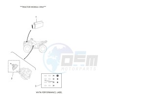 YFM700FWB KODIAK 700 (B6KJ) drawing WVTA PERFORMANCE, LABEL