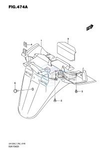 UH125 ABS BURGMAN EU drawing REAR FENDER