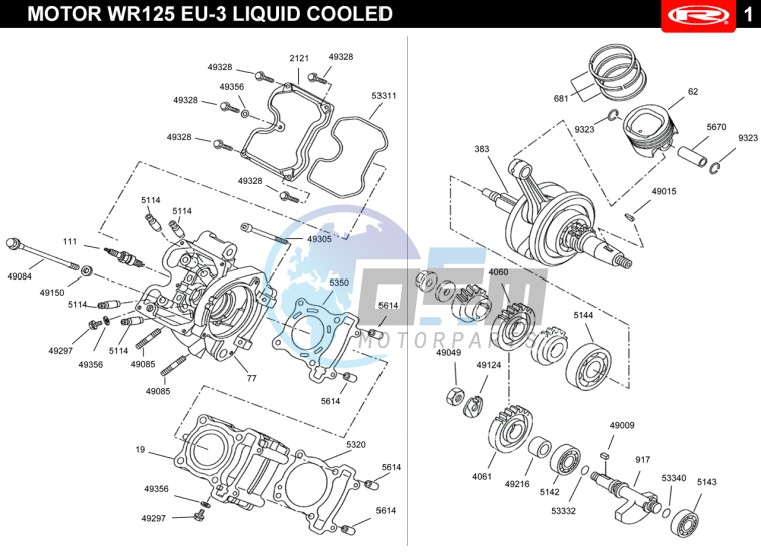 CYLINDER HEAD-CRANKSHAFT  EURO3