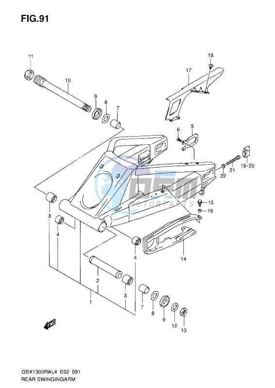 REAR SWINGING ARM L4