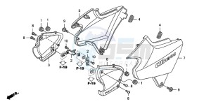 CB1300S CB1300SUPERBOLD'OR drawing SIDE COVER