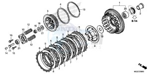 CB500FD CB500F UK - (E) drawing CLUTCH