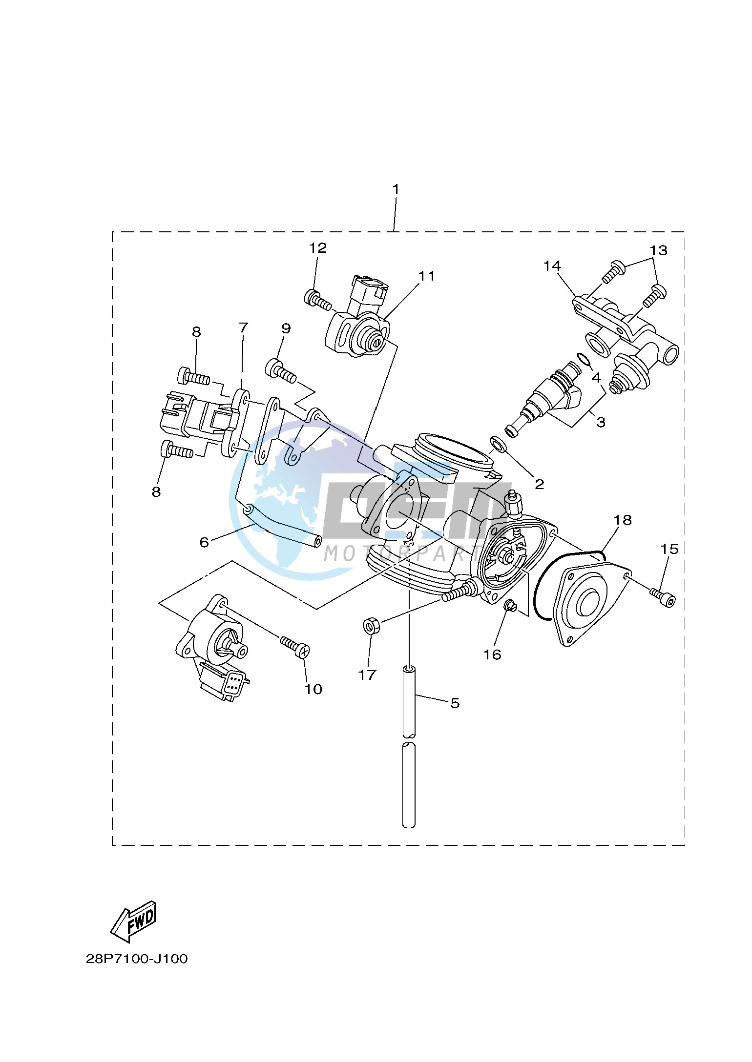 THROTTLE BODY ASSY 1