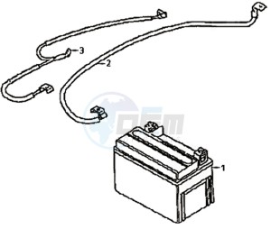 SYMPHONY 125 drawing BATTERY