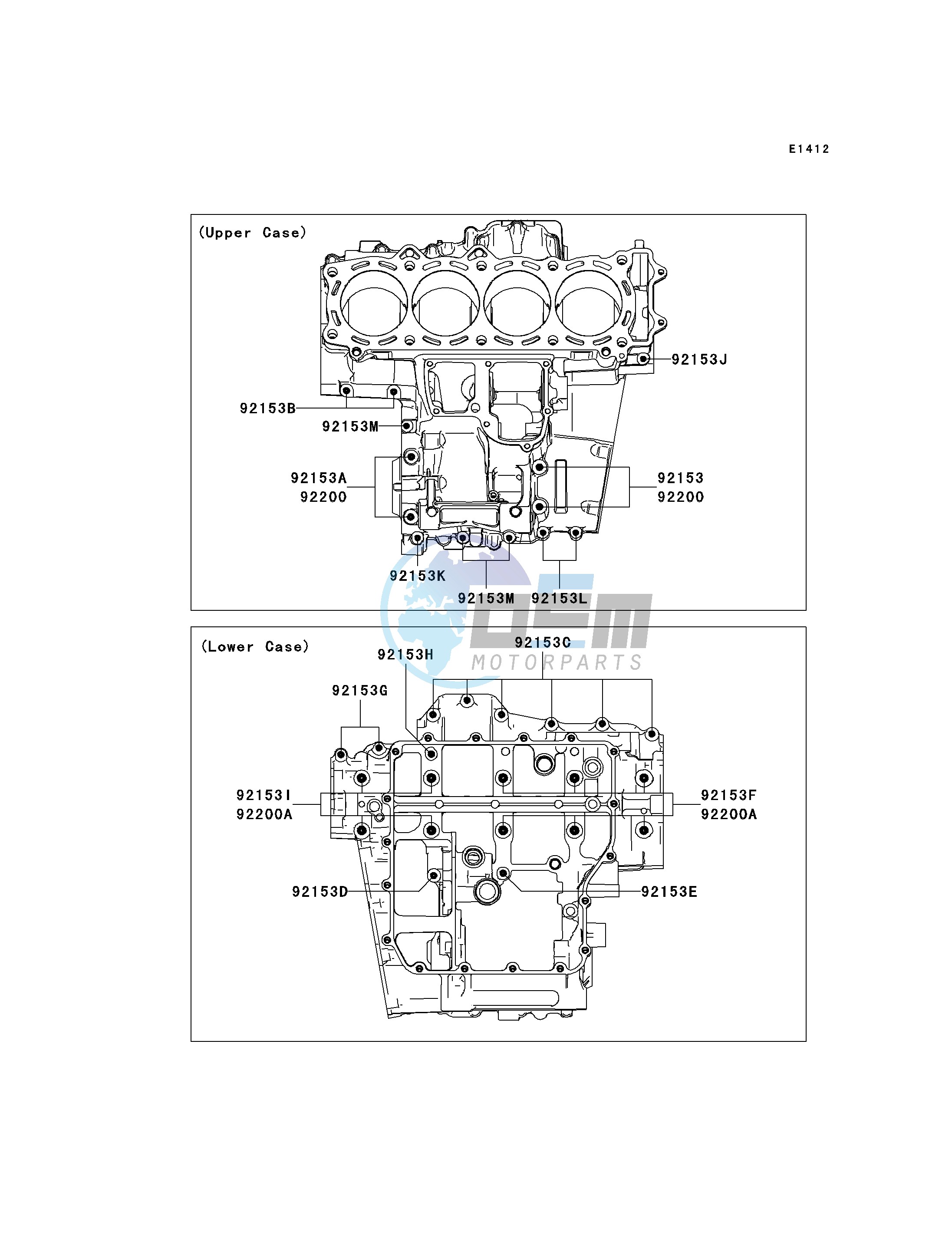 CRANKCASE BOLT PATTERN