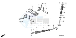 CBR125RW9 France - (F / CMF WH) drawing CAMSHAFT/VALVE