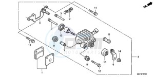 FJS400D9 SI - (SI) drawing PARKING BRAKE CALIPER