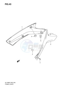 DL1000 (E2) V-Strom drawing FRAME COVER