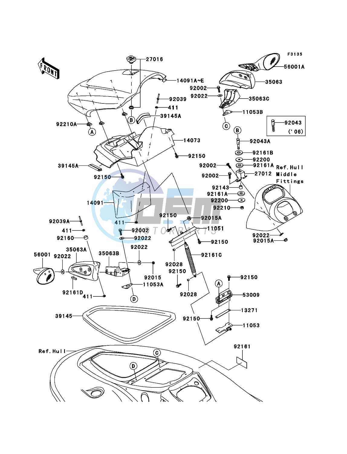 Hull Front Fittings