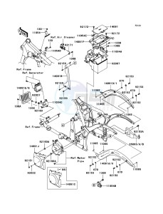 VN900_CUSTOM VN900C7F GB XX (EU ME A(FRICA) drawing Frame Fittings