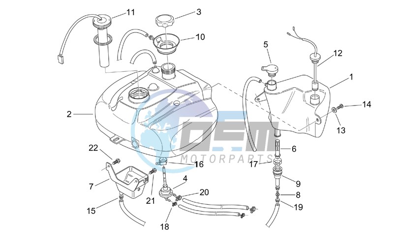 Oil and fuel tank