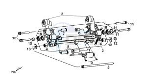 MAXSYM 600 I ABS EXECUTIVE (LX60A3-EU) (E4) (L7-M0) drawing ENGINE MOUNT