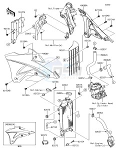 KX85-II KX85DHF EU drawing Radiator