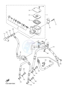 XVS1300A XVS1300A UBS MIDNIGHT STAR (1CS8) drawing FRONT MASTER CYLINDER