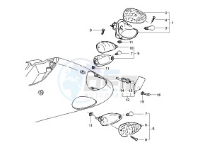 Liberty 125-150 drawing Taillight