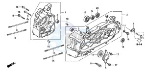 PES150R 125 drawing CRANKCASE