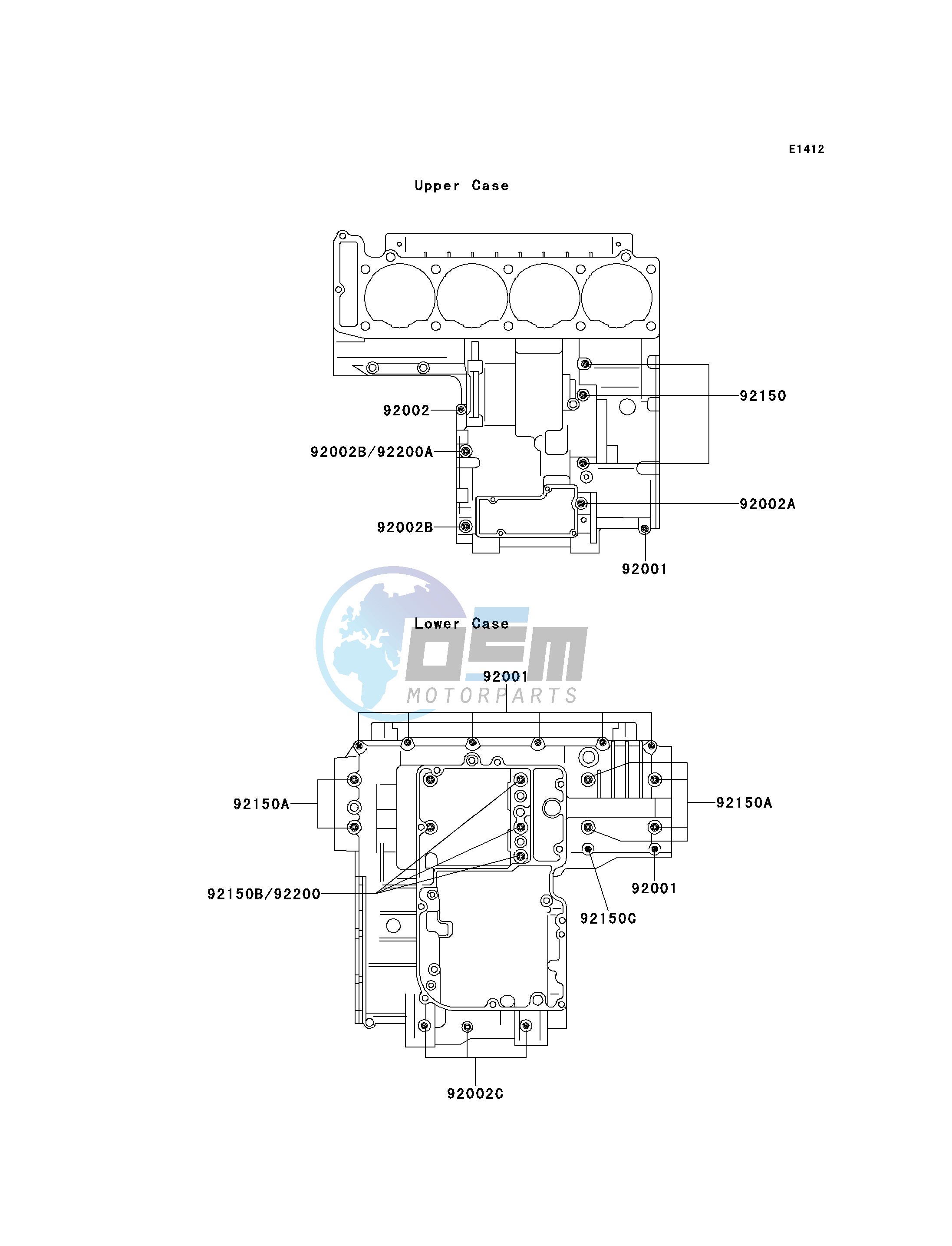 CRANKCASE BOLT PATTERN