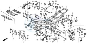 CBR600F3 drawing FRAME BODY