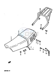 DR125S (E2) drawing SEAT