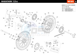 MARATHON-125-RED drawing WHEEL - BRAKES