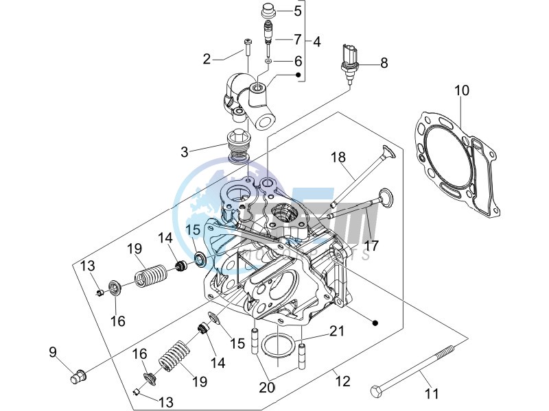 Cilinder head unit - Valve