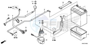 TRX500FM2H Europe Direct - (ED) drawing BATTERY