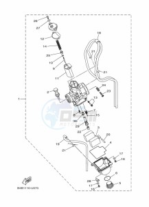 YZ85LW YZ85 (B0GG) drawing CARBURETOR