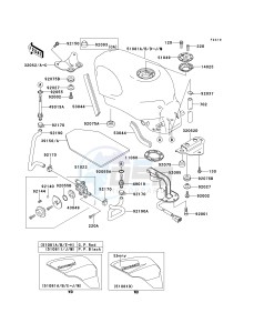 ZX 600 E [NINJA ZX-6] (E7-E9) [NINJA ZX-6] drawing FUEL TANK