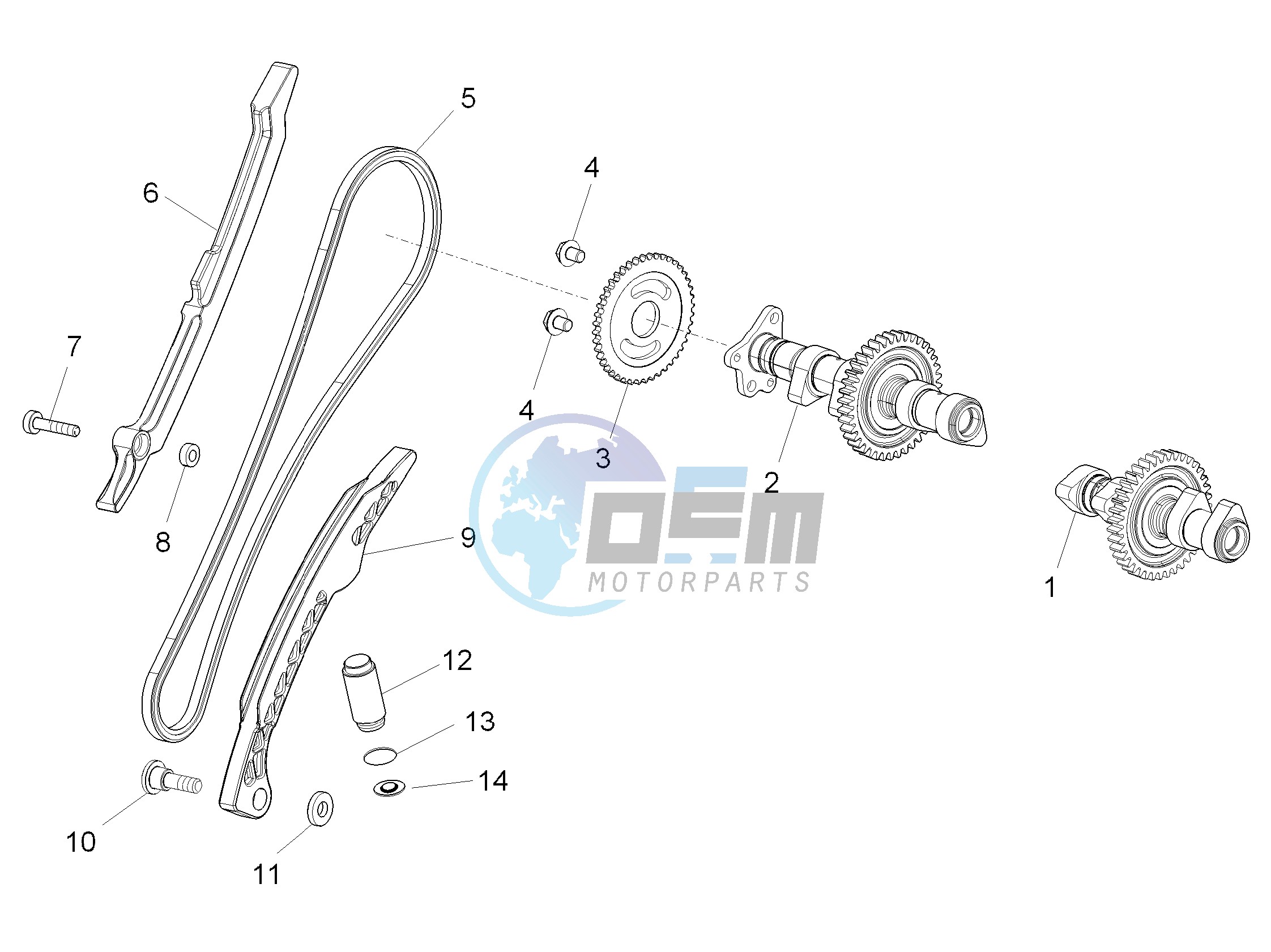 Rear cylinder timing system