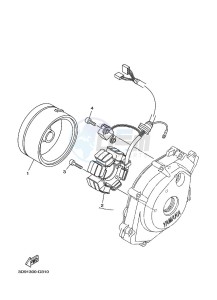 YBR125ESD (3D9B) drawing GENERATOR